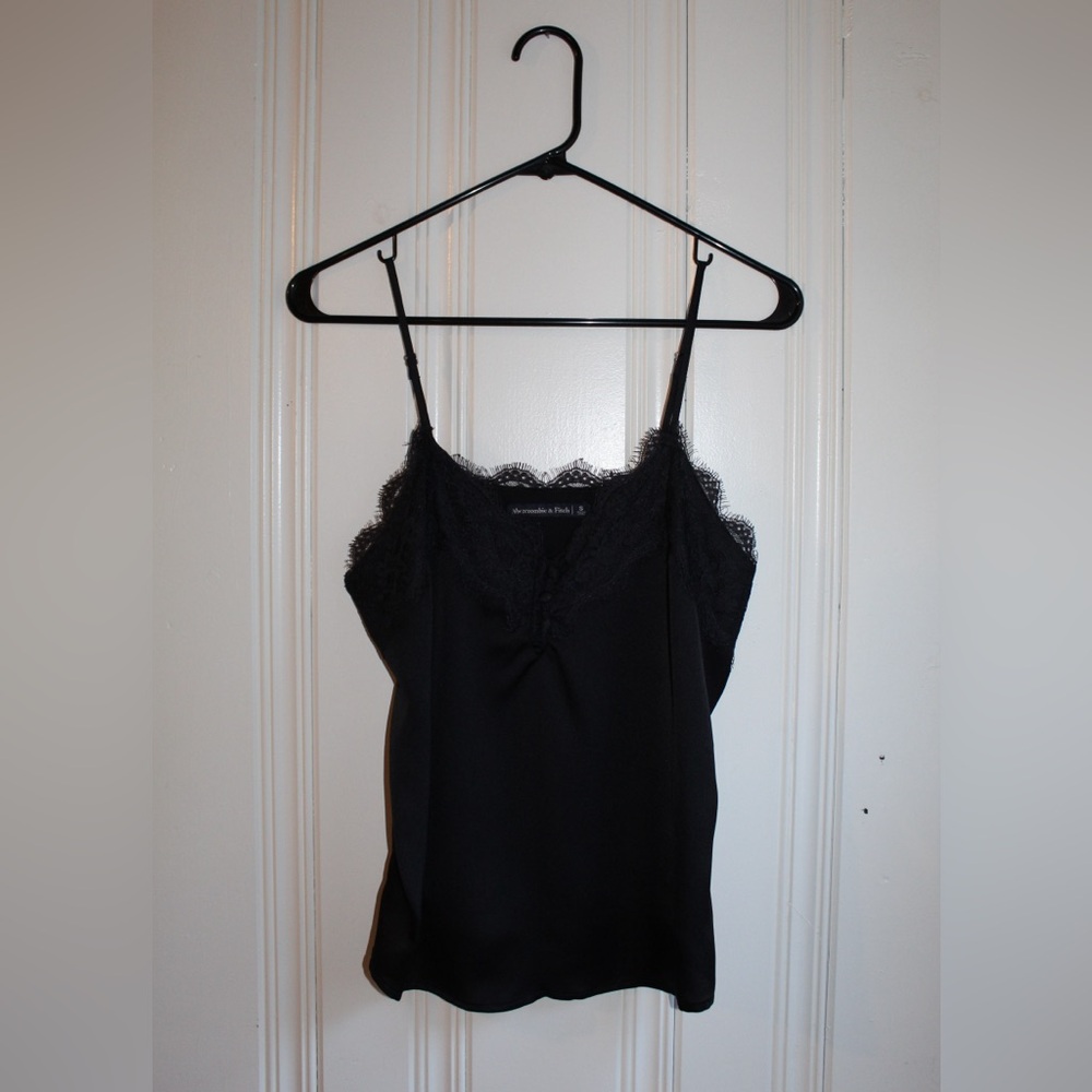 Abercrombie & Fitch Black Lace Trim Cami S